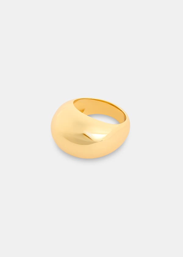 Gold Chunky Curved Ring