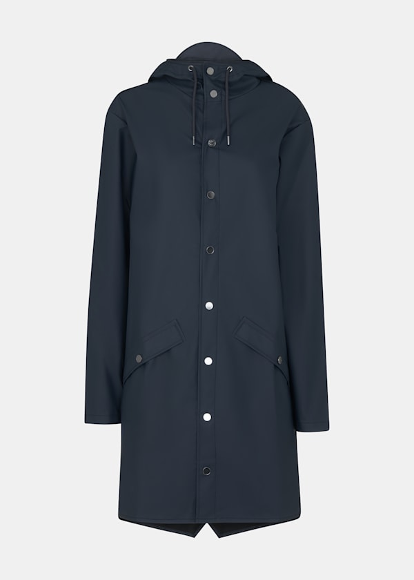 Navy Rains Long Jacket
