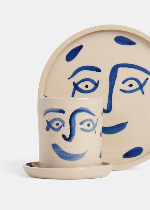 Blue KS Sciacca Butter Plate