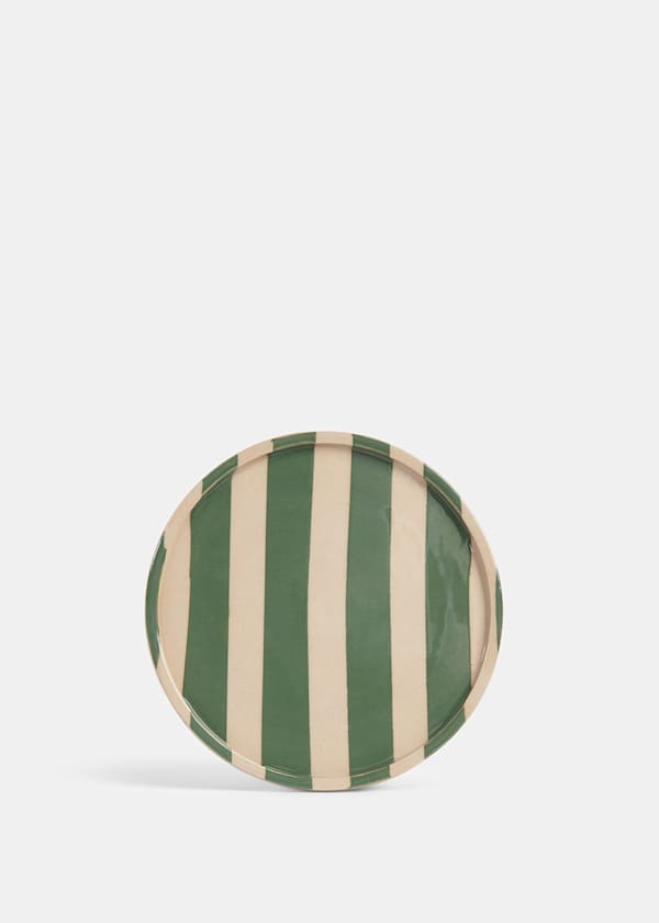 Green KS Duci Stripe Side Plate