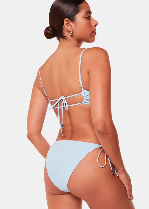 Pale Blue The Longing Tie Side Bikini Brief