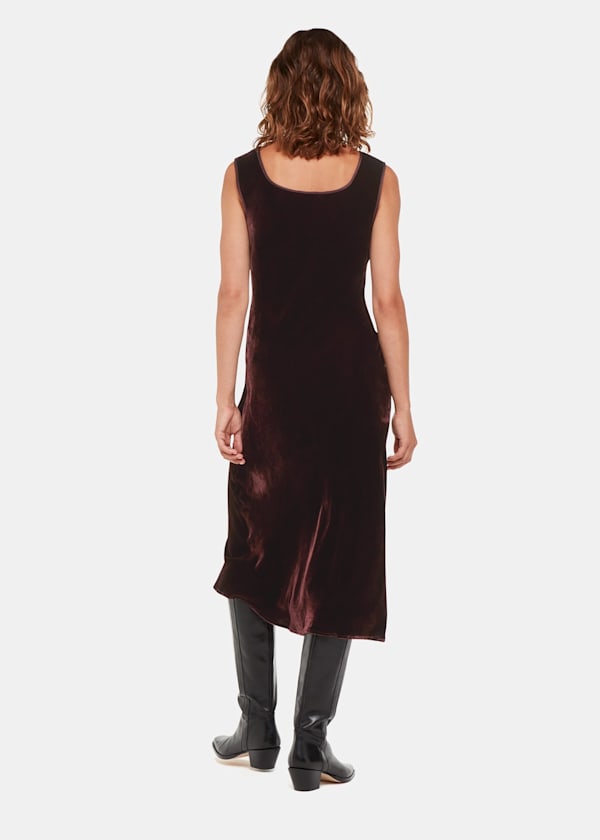 Brown Hai Velvet Sienna Dress