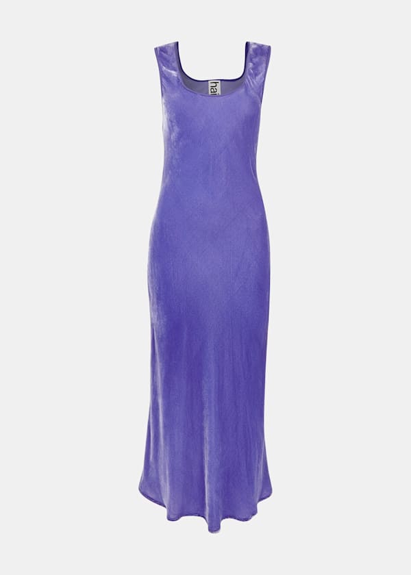 Purple Hai Velvet Sienna Dress