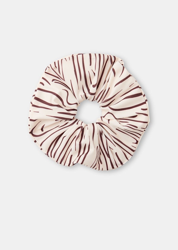 Multicolour The Longing Wave Print Swim Scrunchie