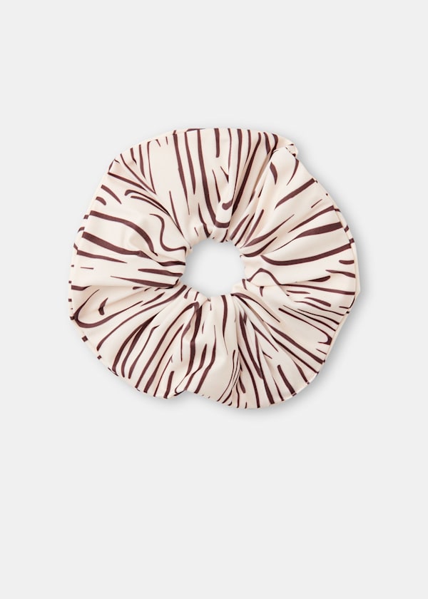 The Longing Wave Print Swim Scrunchie