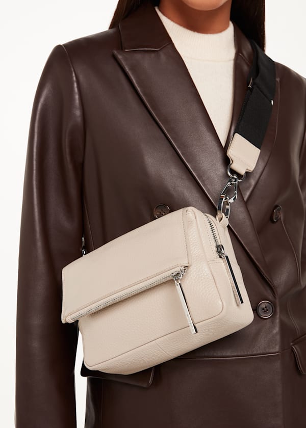 Taupe Bibi Crossbody Bag