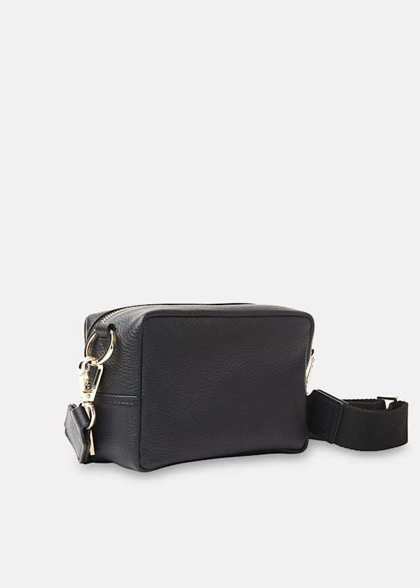 Black Bibi Leopard Crossbody Bag