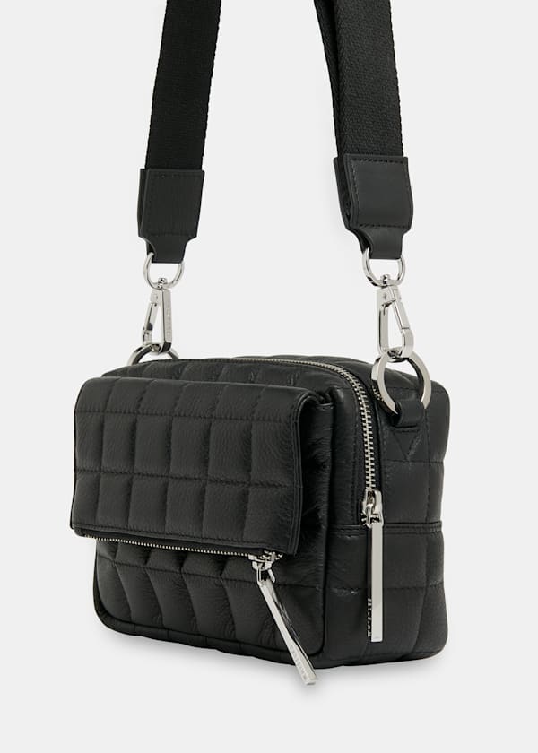 Black Quilted Bibi Crossbody Bag