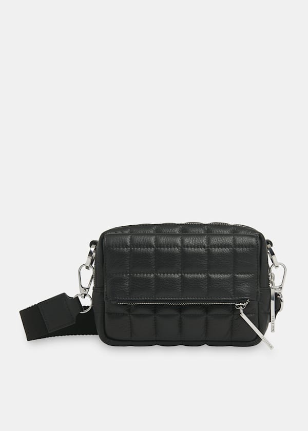 Black Quilted Bibi Crossbody Bag