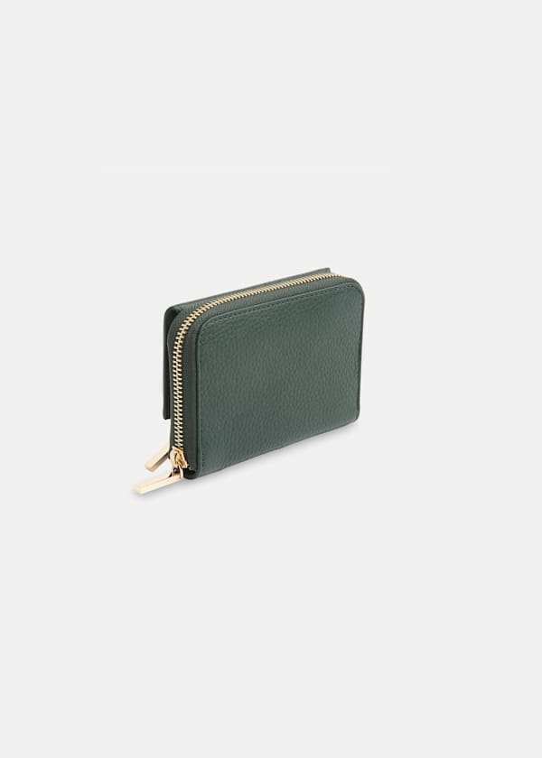 Dark Green Bibi Zip Purse