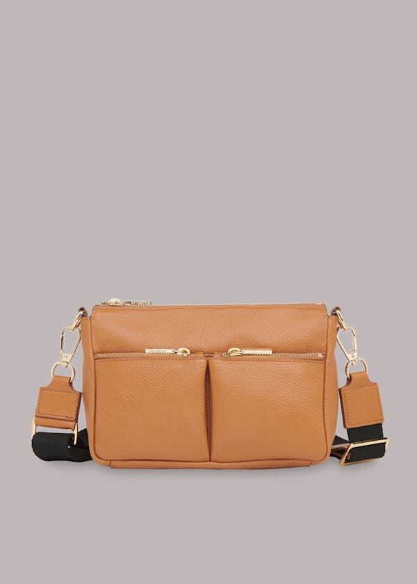 Tan Cash Crossbody Bag
