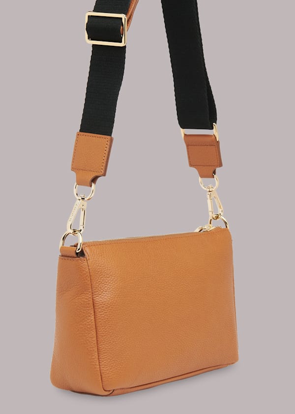 Tan Cash Crossbody Bag