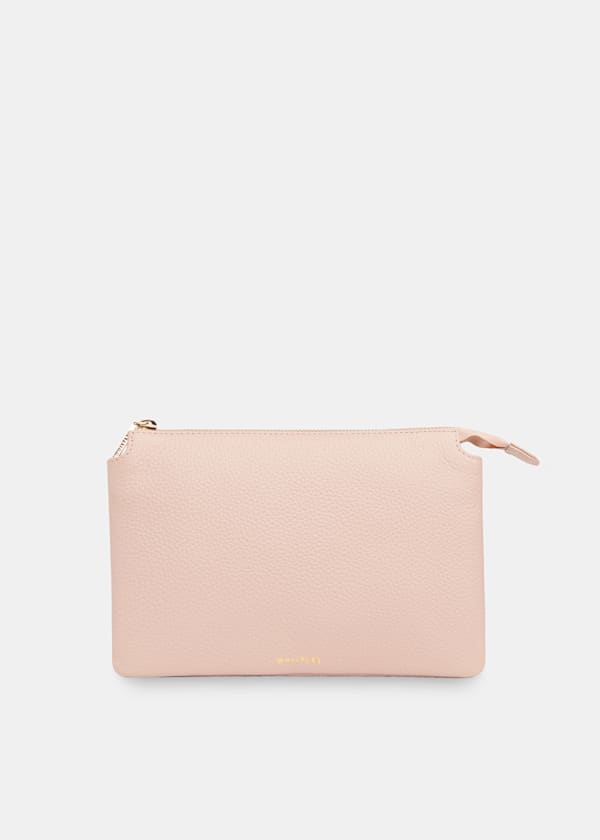 Pale Pink Elita Double Pouch Clutch