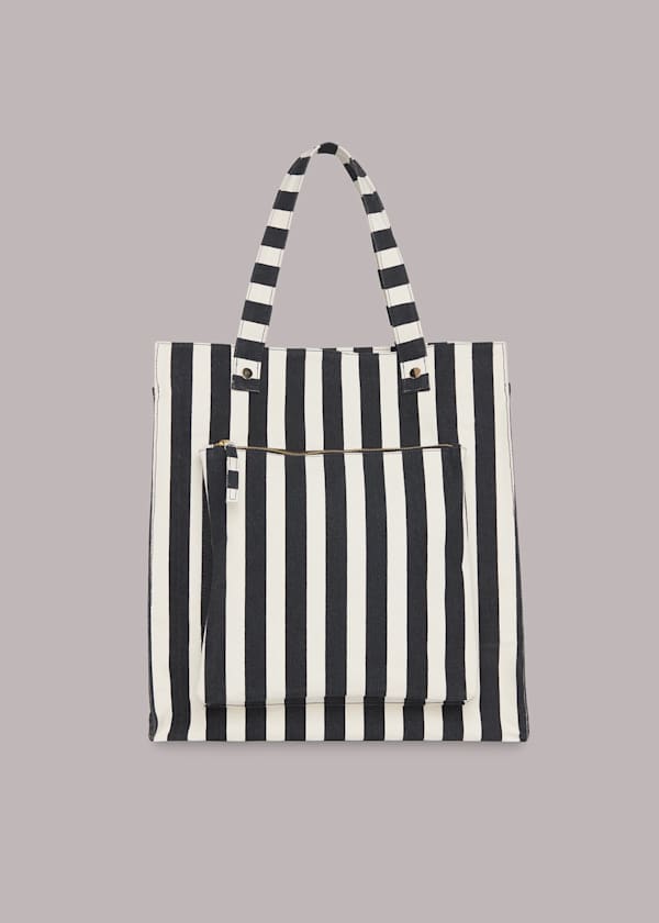 Sena Striped Canvas Tote