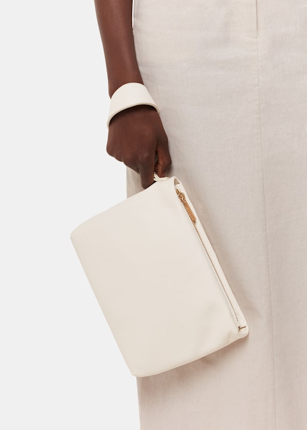 Avah Zip Top Clutch