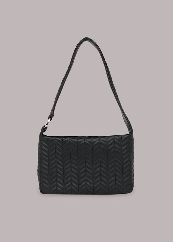 Black Emine Quilted Shoulder Bag