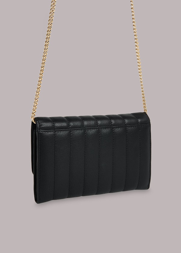 Black Elly Quilted Chain Purse