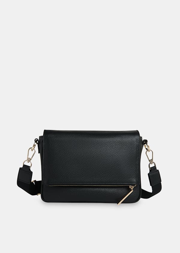 Black Large Bibi Crossbody Bag