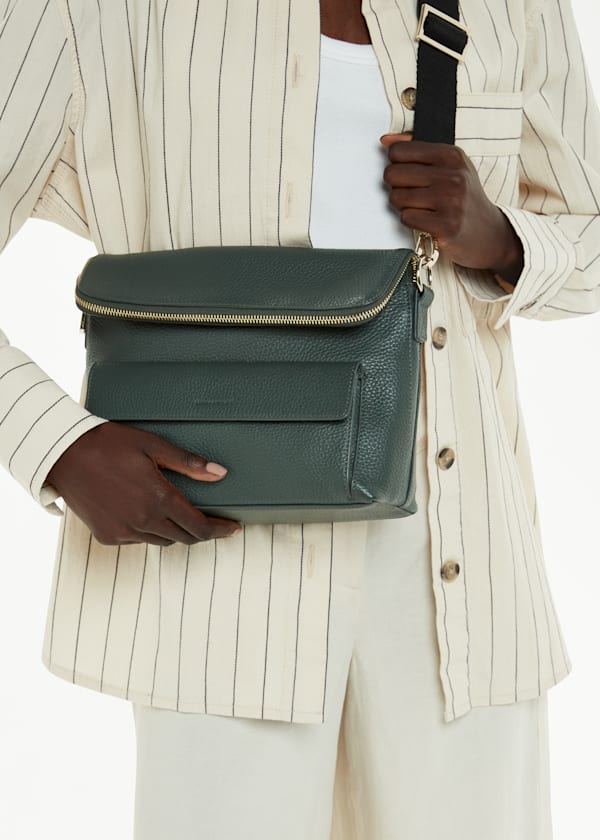 Dark Green Vida Crossbody Bag