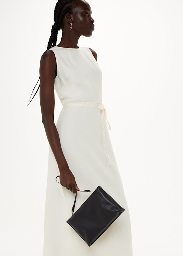 Black Rae Double Pouch Clutch