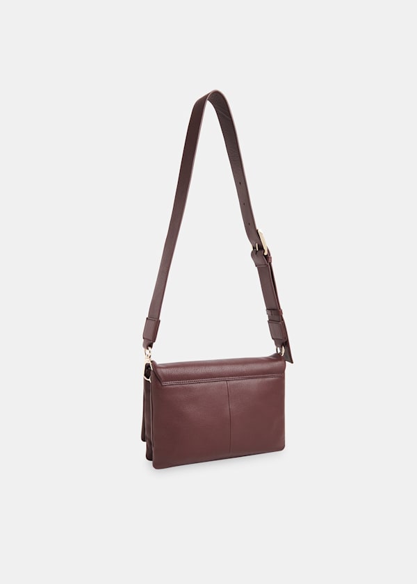 Burgundy Teo Crossbody Bag