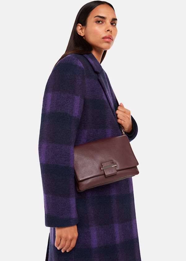 Burgundy Teo Crossbody Bag