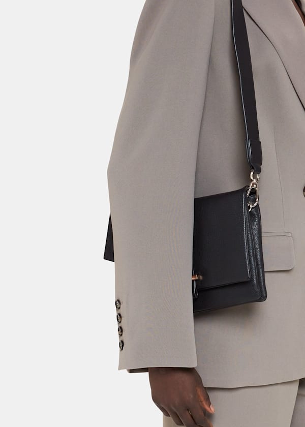 Black Teo Crossbody Bag