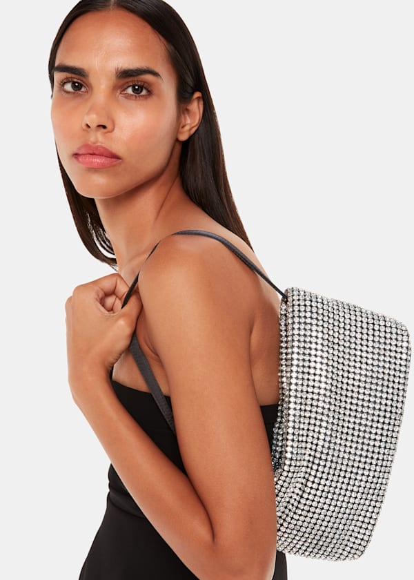 Black Sorbie Gem Clutch Bag