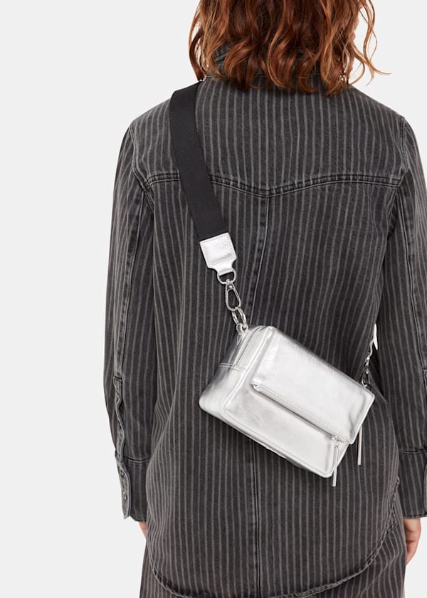 Silver Bibi Crossbody Bag