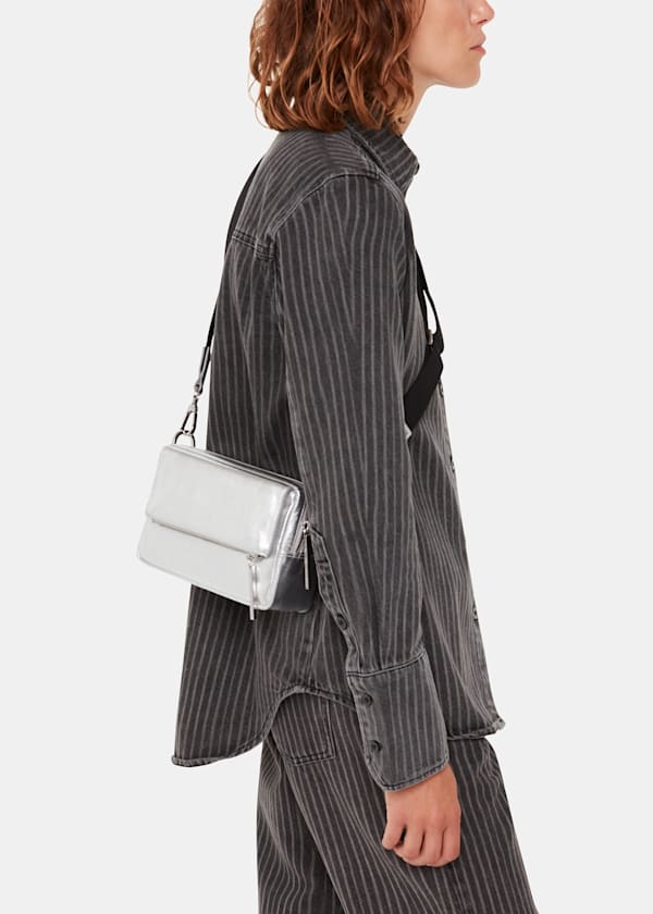 Silver Bibi Crossbody Bag