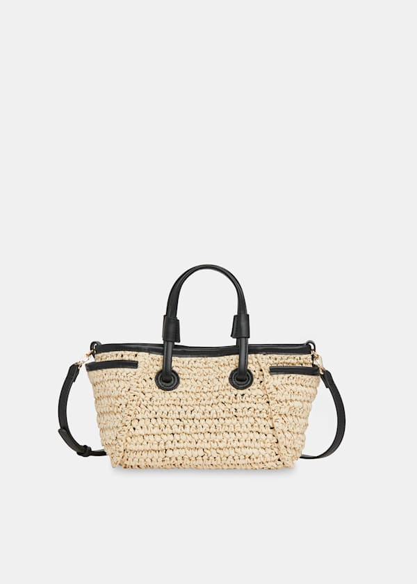 Aylin Mini Straw Tote Bag