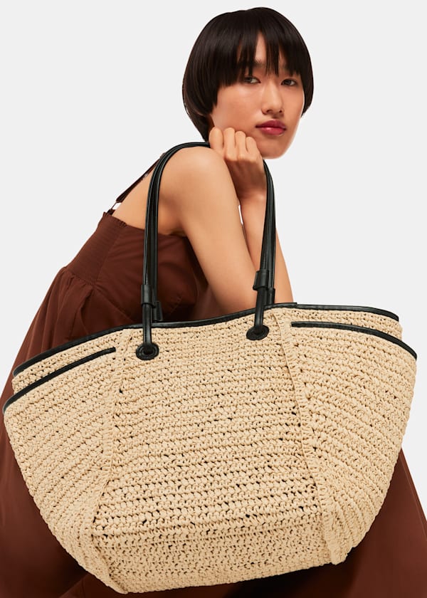 Zoelle Straw Tote Bag