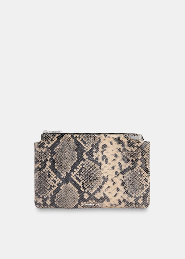 Multicolour Elita Snake Double Clutch