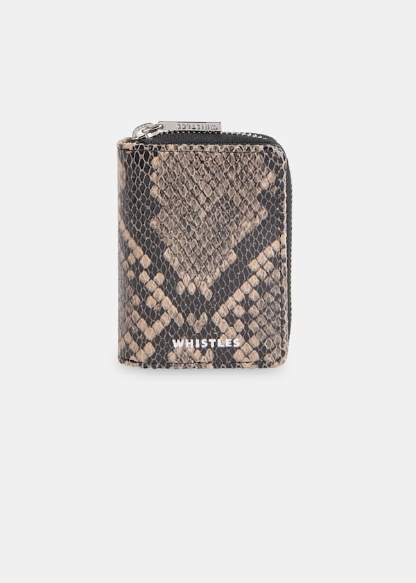 Multicolour Koa Snake Compact Purse