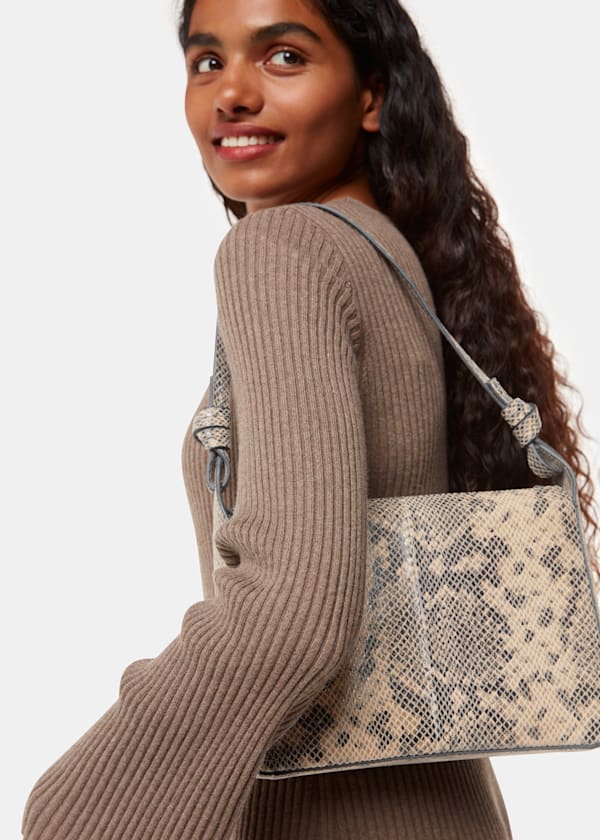 Multicolour Erica Snake Shoulder Bag