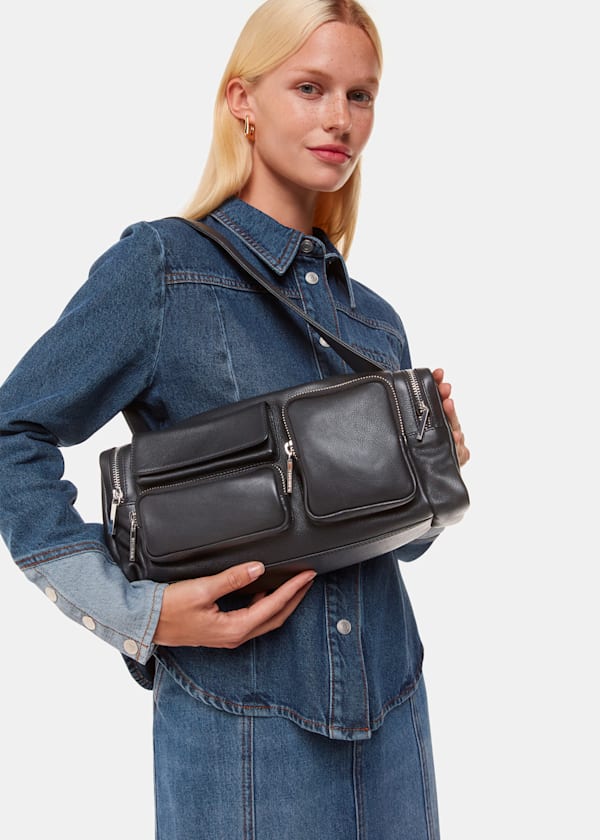 Black Laurina Utility Pocket Bag