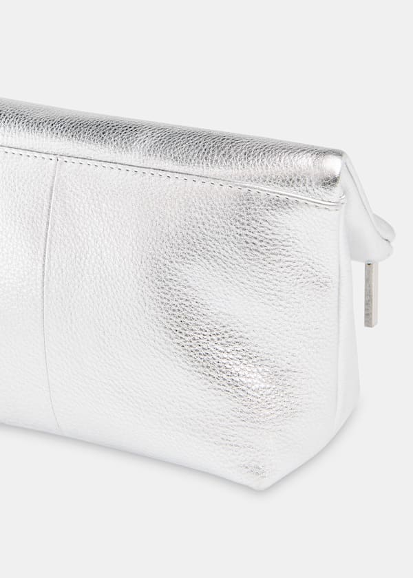 Silver Cecilia Make Up Bag