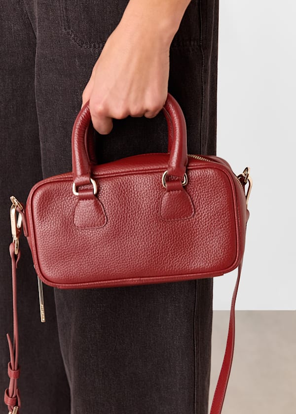 Red Lois Bowling Crossbody Bag