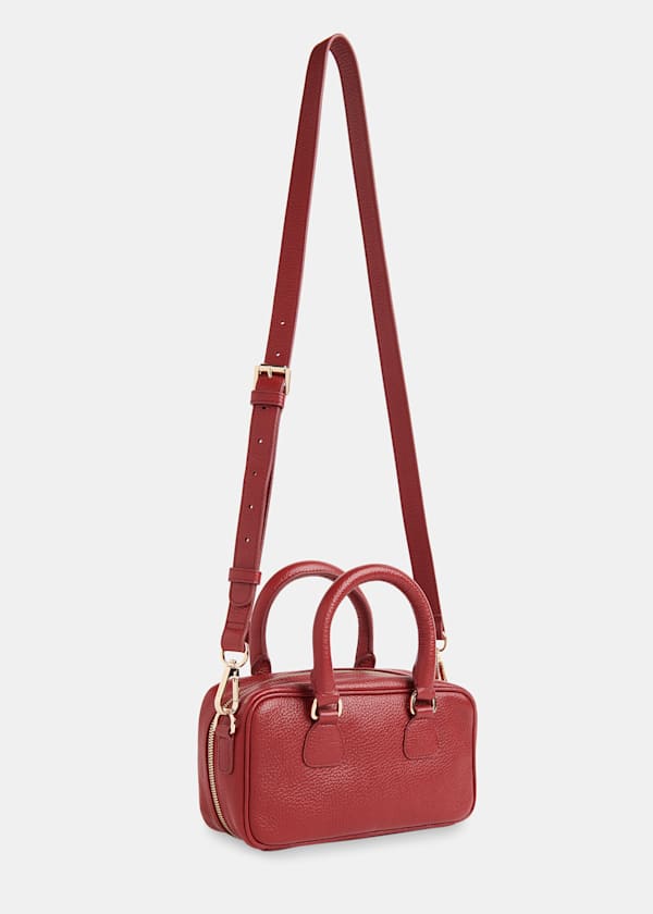Red Lois Bowling Crossbody Bag