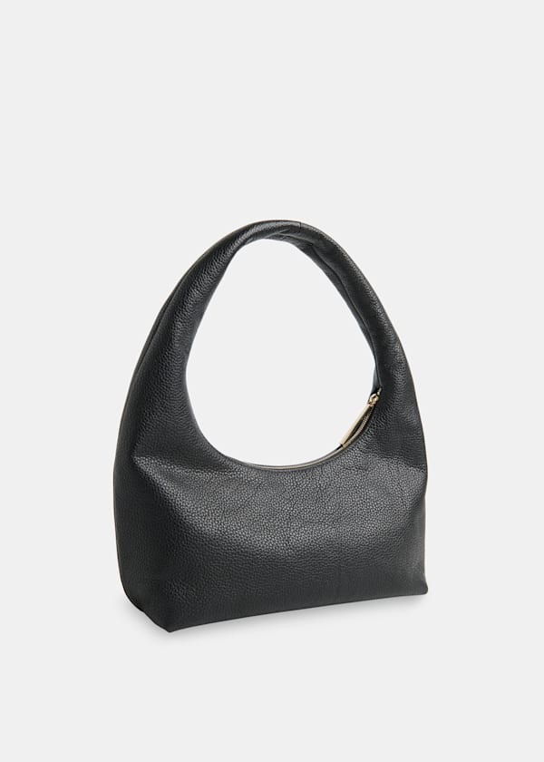 Black Ulla Zip Shoulder Bag