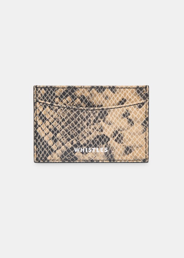 Snake Print Snake Card Holder