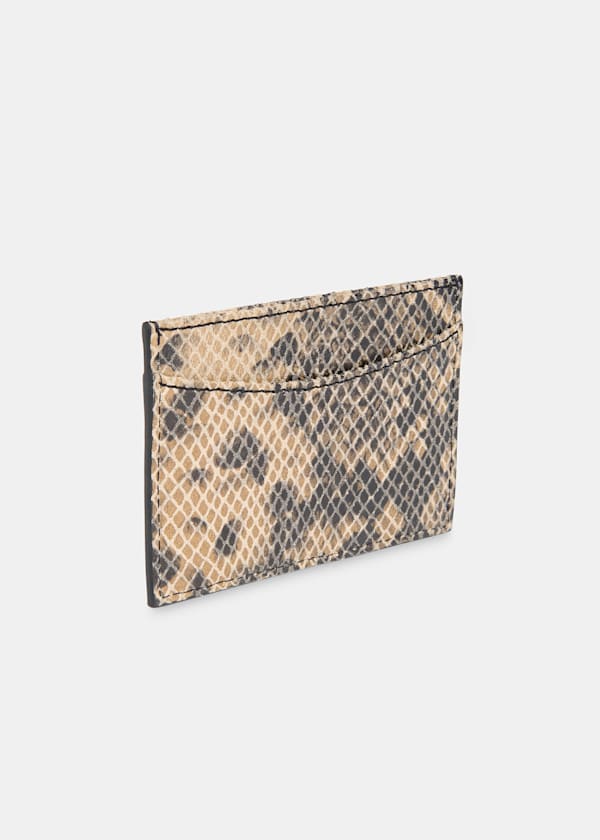 Snake Print Snake Card Holder