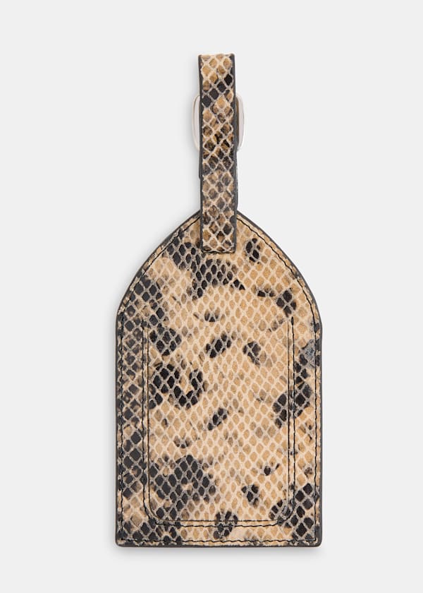 Snake Print Snake Luggage Tag