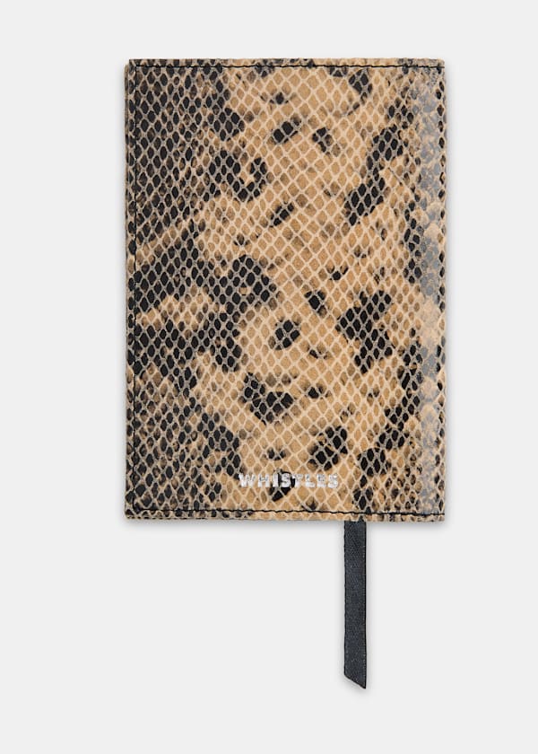 Snake Print Snake Passport Holder