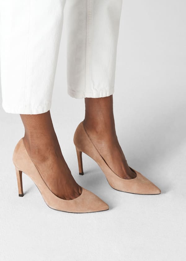 Nude Cornel Suede Point Pump