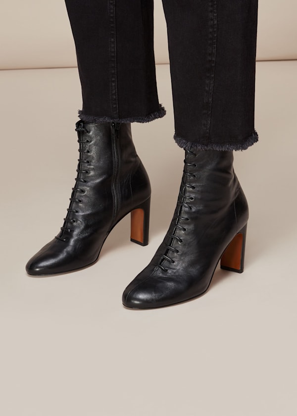 Black Dahlia Lace Up Boot