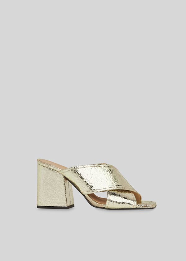 Black Ayres Cross Strap Sandal