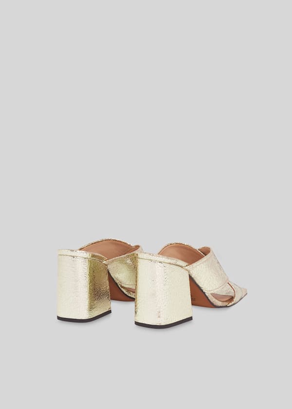 Black Ayres Cross Strap Sandal