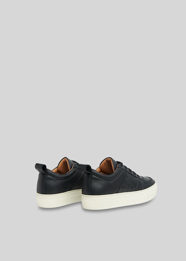 Black Anna Deep Sole Sneaker 