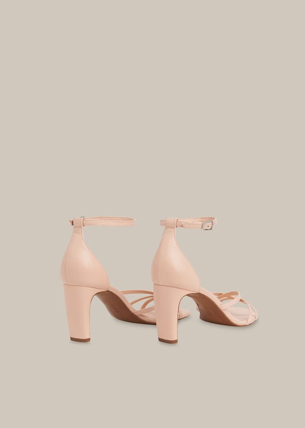 Pale Pink Hallie Strappy High Sandal